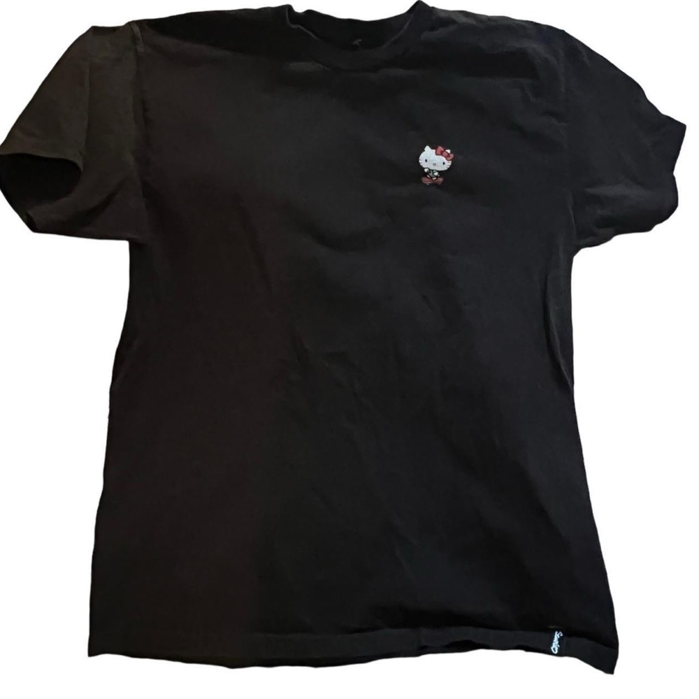 Sanrio Black T-Shirt with Hello Kitty Detail